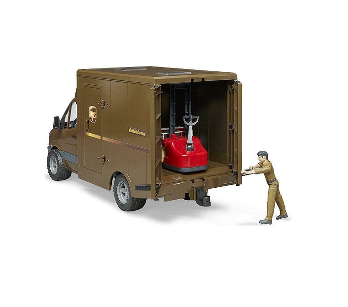 BRUDER UPS MB Sprinter with Driver and Accessories 02678 - Image 2
