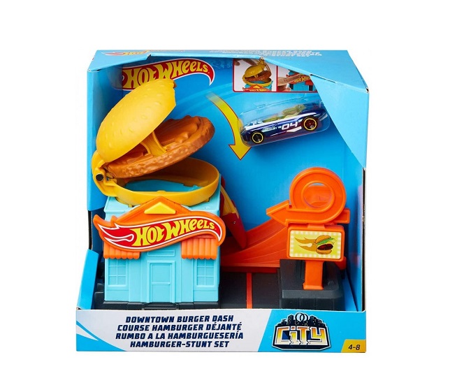 Mattel Hot Wheels City Downtown Playset Burger Dash Gpd09 Χοπ Χοπ Toys 4376