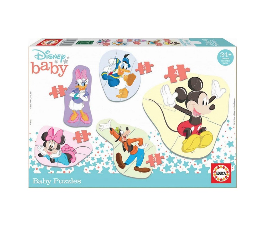 Ξύλινο Παιδικό Puzzle Baby Mickey And Friends 19pcs Educa 18590
