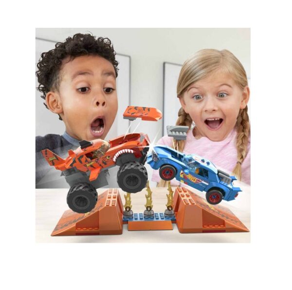 Mega Bloks Τουβλάκια Smash n Crash Tiger Shark  245τμχ HKF88 - Image 5