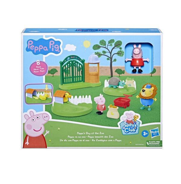 Hasbro Παιχνίδι Μινιατούρα Peppa Pig Peppa's Day at the Zoo F6431