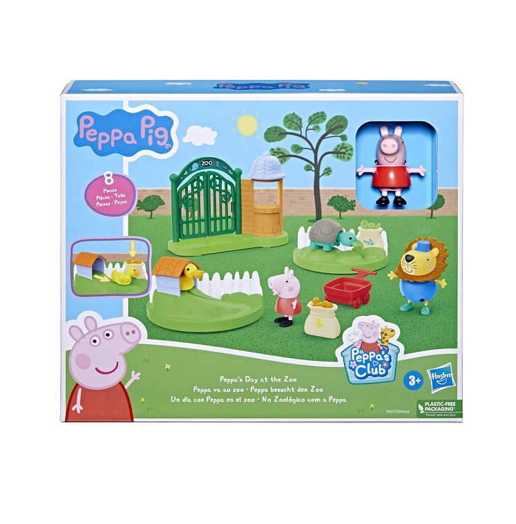 Hasbro Παιχνίδι Μινιατούρα Peppa Pig Peppa's Day at the Zoo F6431