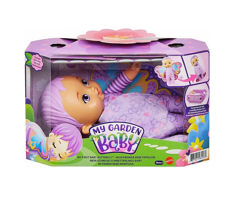 Mattel My Garden Baby το Πρώτο μου Μωβ Μωράκι 23εκ. HBH39