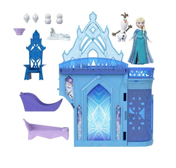 Mattel Παιχνίδι Μινιατούρα Elsa's Castle HLX01 - Image 2