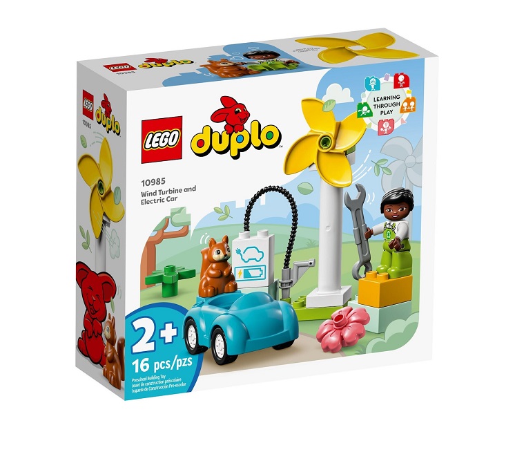 Lego Duplo Wind Turbine & Electric Car  10985 - Image 2