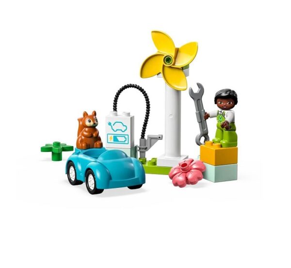 Lego Duplo Wind Turbine & Electric Car  10985 - Image 5