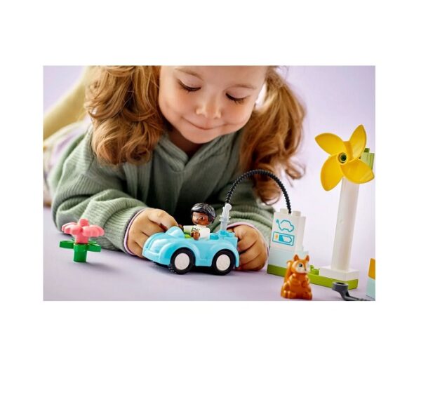 Lego Duplo Wind Turbine & Electric Car  10985 - Image 6