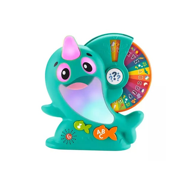 Fisher Price Φαλαινίτσα Μονόκερος Η Αλφαβητούλα με Μουσική και Ήχους HRC54 - Image 2