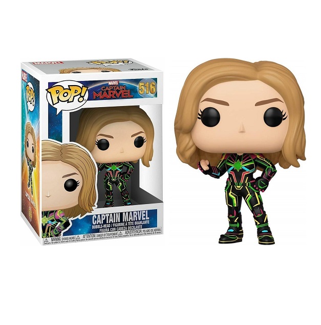 Funko Pop! Movies: Captain Marvel - Captain Marvel 516 Bobble-Head