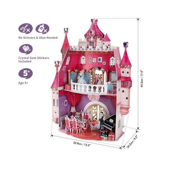 Puzzle Princess Birthday 3D 95 Κομμάτια E1622Η - Image 3