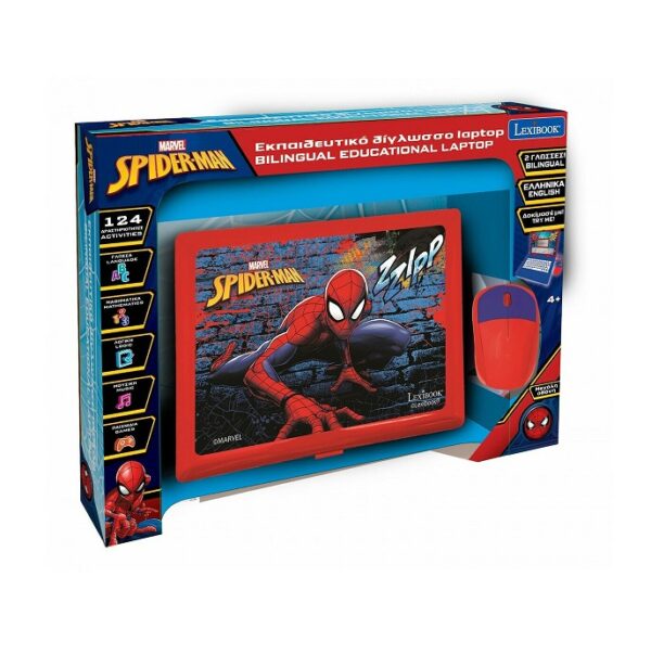 Lexibook Ηλεκτρονικό Παιδικό Εκπαιδευτικό Laptop/Tablet Spiderman JC598SPI2