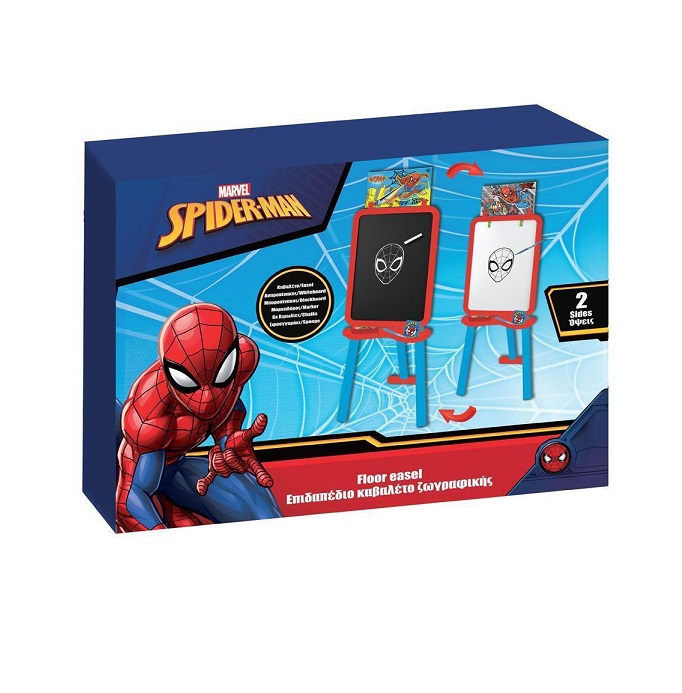 Διακάκης Spiderman Πίνακας Μαρκαδόρου / Μαυροπίνακας Διπλής Όψης Επιδαπέδιος 41.5x56εκ. 000508245