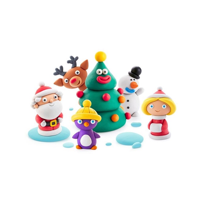 Hey Clay Winter Holidays Παιδικός Πηλός Μοντελοποίησης Πολύχρωμος Σετ 99001 - Image 2