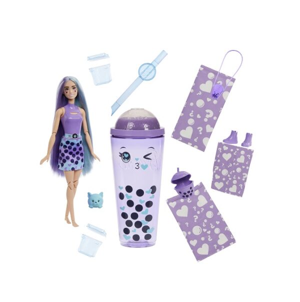 Barbie Bubble Tea Series Κούκλα coconut milk με 8 Εκπλήξεις (HTJ19) - Image 2