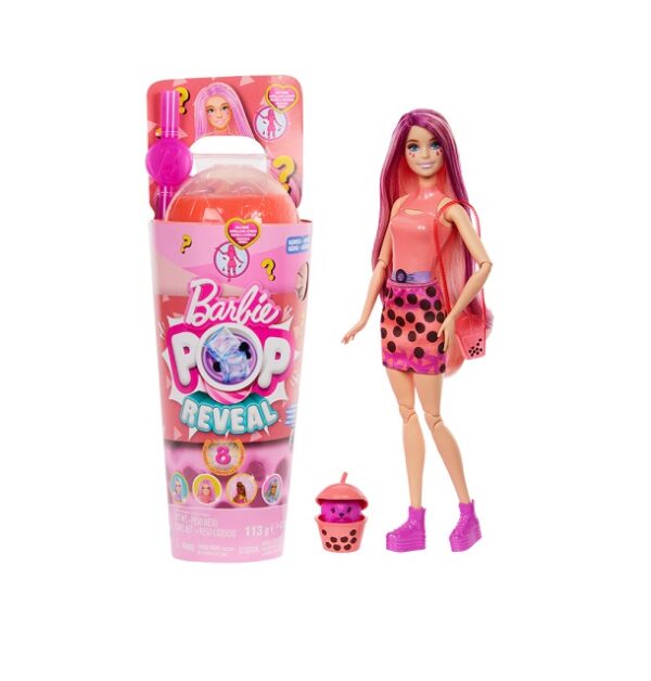 Barbie Pop Reveal Bubble Tea Pink – Ροφήμα Μάνγκο (HTJ22)