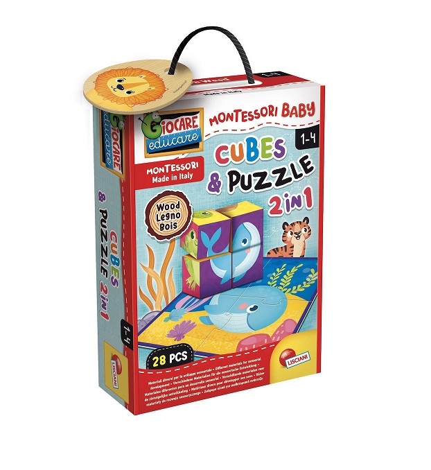 Lisciani montessory baby cubes & puzzle (98347)