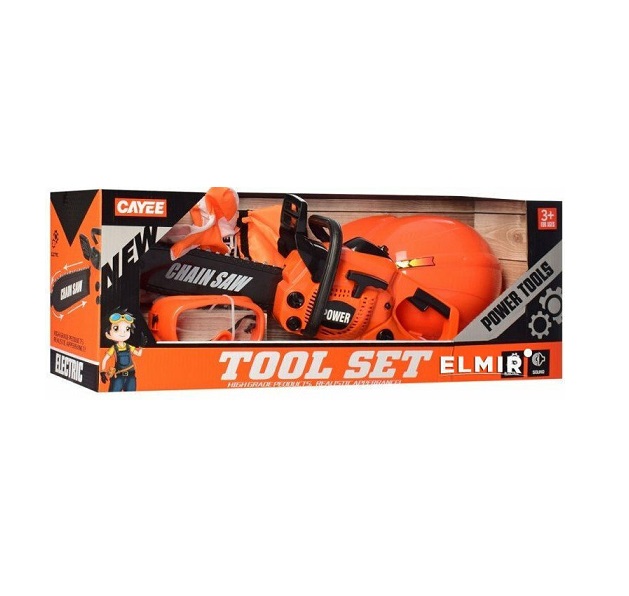 Zita Toys Παιδικά Εργαλεία Αλυσοπρίονο Με Κράνος Γυαλιά Και Γάντια 005.1068-108