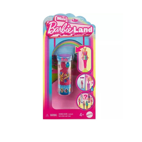 Barbie Mini Barbieland-Color Reveal-6 Σχέδια (HYF28)