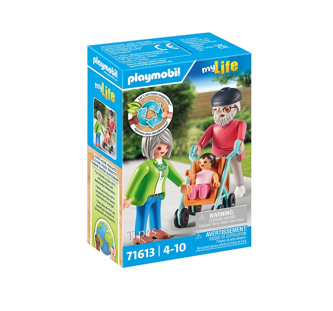 Playmobil Παππούς Και Γιαγιά Με Μωρό (71613)