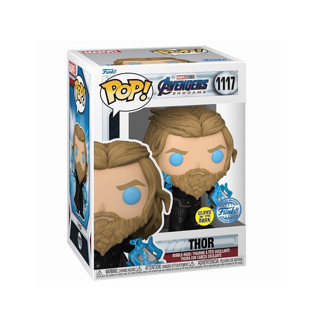 Funko Pop! Marvel: Avengers Endgame - Thor with Thunder 1117 Glows in the Dark Special Edition (Exclusive)