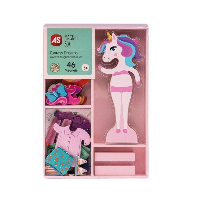 AS Μαγνητικό Παιχνίδι Κατασκευών Magnet Box Fantasy Dreams Dress-up 64059