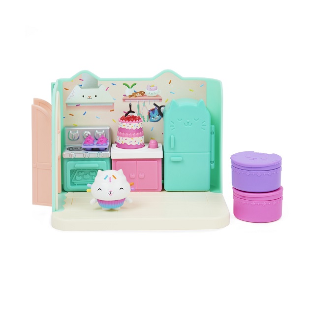 Spin Master Παιχνίδι Μινιατούρα Gabby's Dollhouse Bakey with 'Cakey' Kitchen Deluxe Room Set 6062035 - Image 3