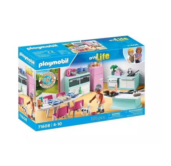 Playmobil MyLife Μοντέρνα Κουζίνα Με Τραπεζαρία 71608