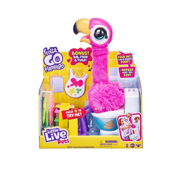 Giochi Preziosi Ηλεκτρονικό Ρομποτικό Παιχνίδι Little Live Pets Gotta Go Flamingo LPG03000