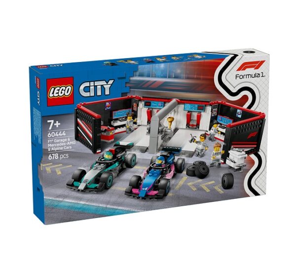 LEGO City F1 Garage & Mercedes-AMG & Alpine Cars (60444)