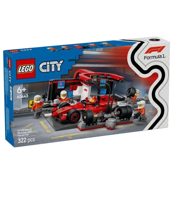 LEGO City F1 Pit Stop & Pit Crew With Ferrari Car (60443)