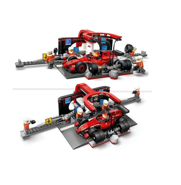 LEGO City F1 Pit Stop & Pit Crew With Ferrari Car (60443) - Image 5