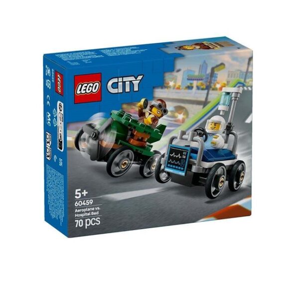 LEGO City Airplane vs. Hospital Bed Race Car Pack (60459)