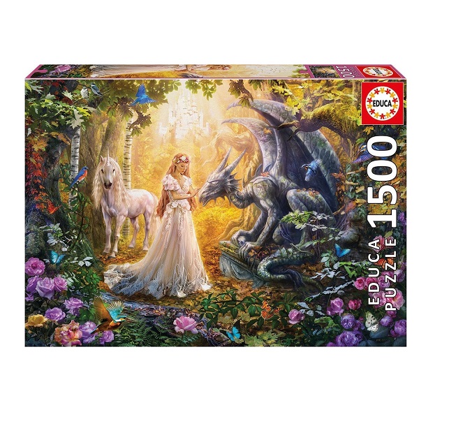 Puzzle Dragon Princess and Unicorn 2D 1500 Κομμάτια 17696