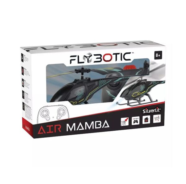 Silverlit Flybotic Air Mamba Τηλεκατευθυνόμενο Ελικόπτερο Μαύρο 84753