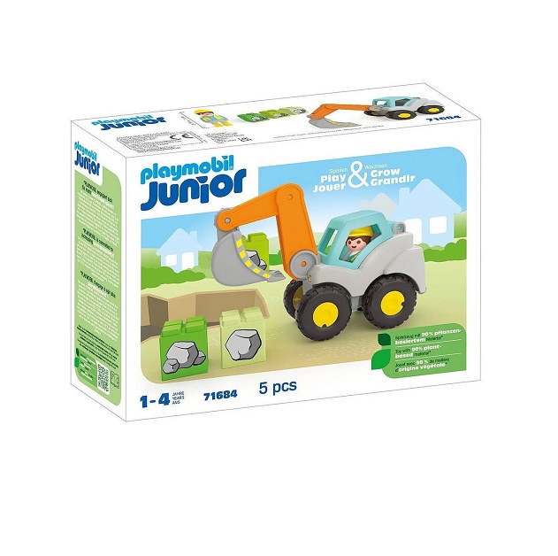 Playmobil Junior Φορτωτής Εκσκαφέας (71684)