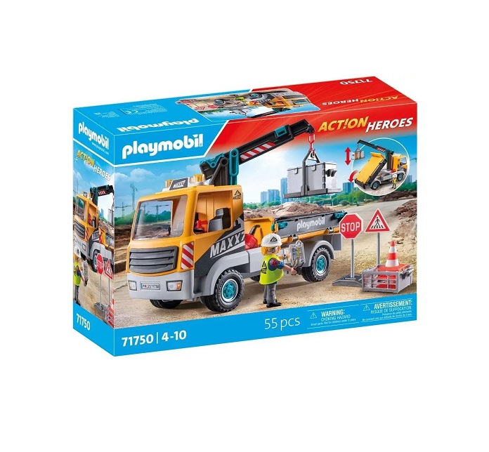 Playmobil Φορτηγό Με Γερανό (71750)