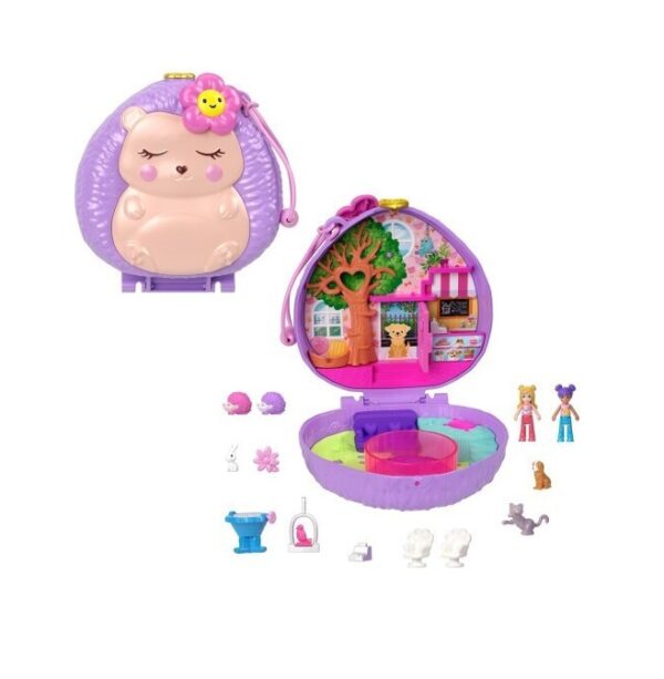 Mattel Polly Pocket Hedgehog Coffee Shop Compact  HRD37 - Image 2