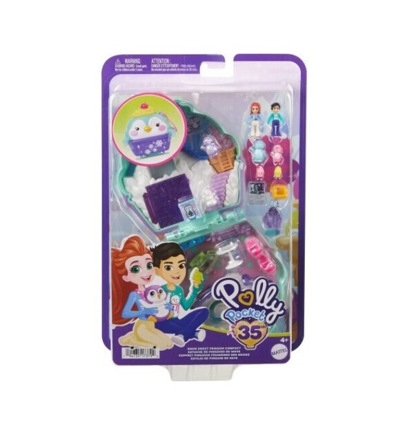 Mattel Polly Pocket - Snow Sweet Penguin Compact HRD34