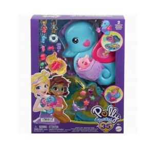 Mattel Παιχνίδι Μινιατούρα Polly Pocket Seahorse Daddy & Me  HWP03