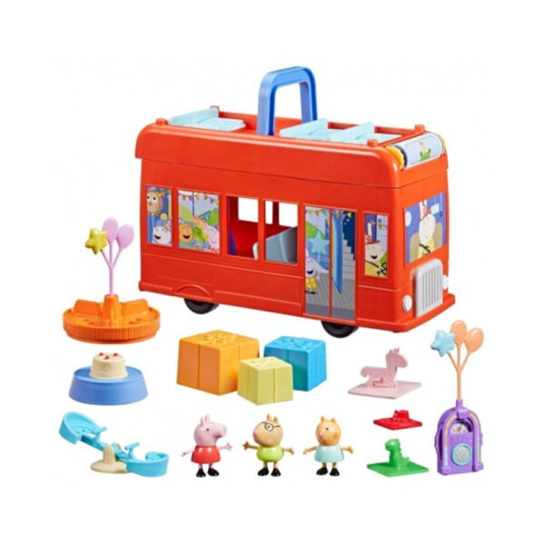 Peppa Pig- Peppas Party Bus 2 Σε 1 (F8881) - Image 3