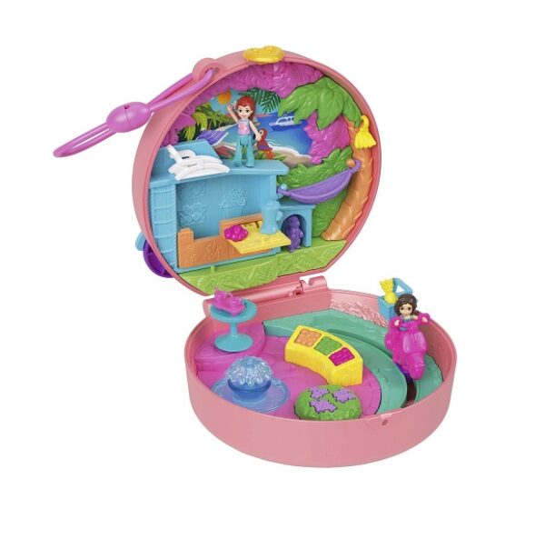 Mattel Παιχνίδι Μινιατούρα Sparkle Cove Adventure - Floatie Compact Polly Pocket HWN98 - Image 4