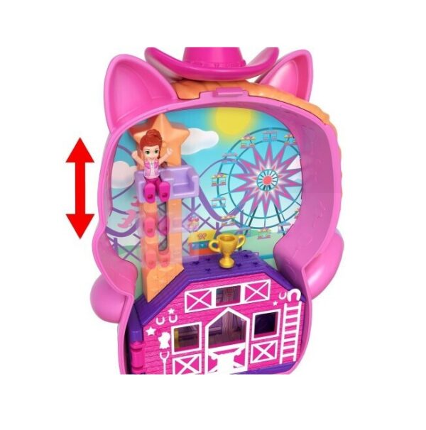 Mattel Παιχνίδι Μινιατούρα Pony Rodeo Compact Polly Pocket   JCR39 - Image 3