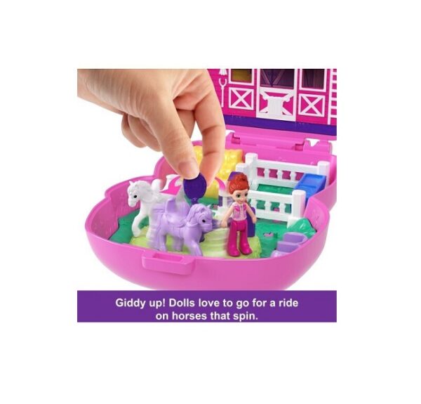 Mattel Παιχνίδι Μινιατούρα Pony Rodeo Compact Polly Pocket   JCR39 - Image 5