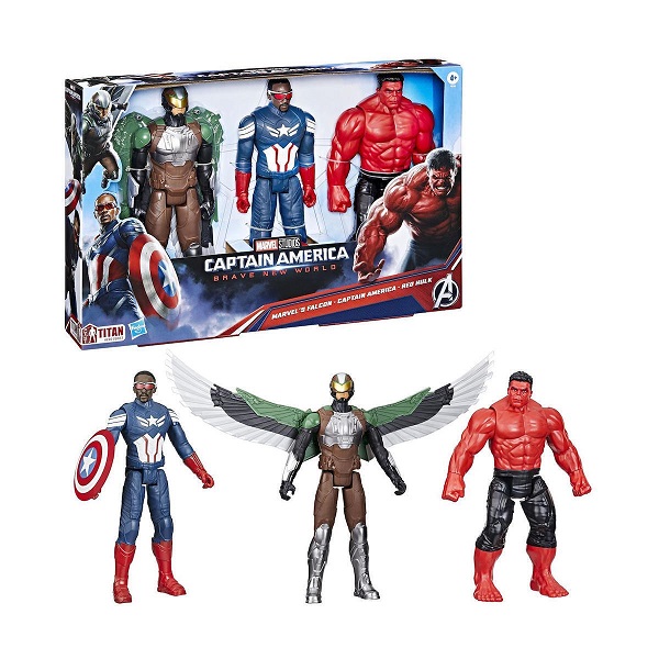 Marvel Avengers Captain America: Brave New World Titan Hero 3 Figures. F9295 - Image 2