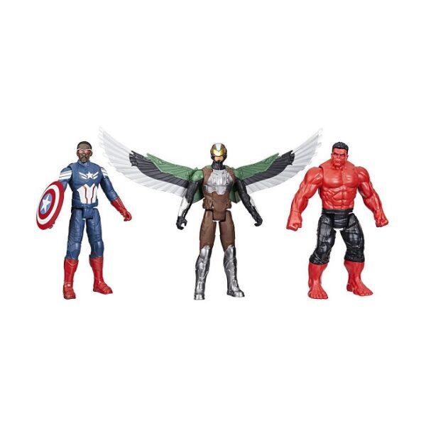 Marvel Avengers Captain America: Brave New World Titan Hero 3 Figures. F9295 - Image 3