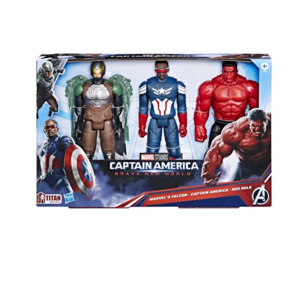 Marvel Avengers Captain America: Brave New World Titan Hero 3 Figures. F9295
