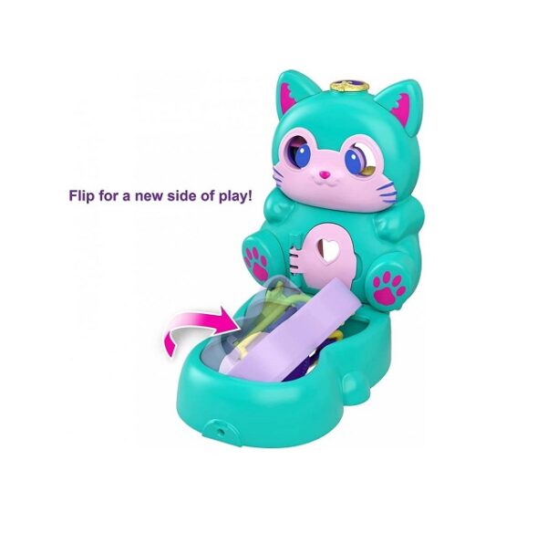Polly Pocket Mini - Σετάκια Flip & Reveal Γατάκι Cat Mattel   GTM61 - Image 4