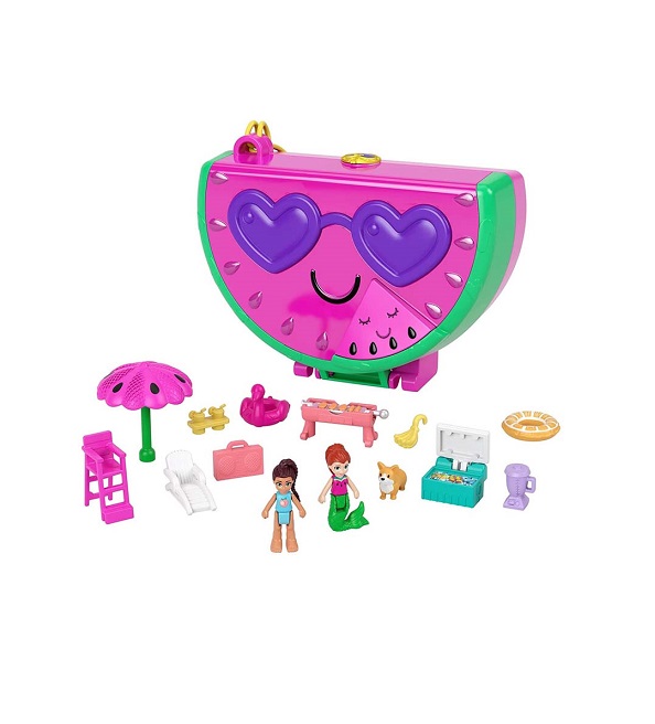MATTEL POLLY POCKET BIG POCKET POOL PARTY WATERMELON HCG19