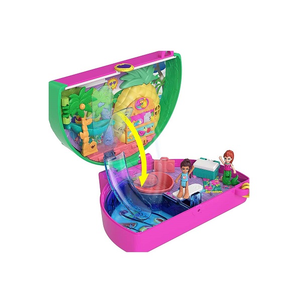 MATTEL POLLY POCKET BIG POCKET POOL PARTY WATERMELON HCG19 - Image 2