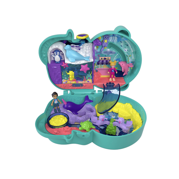 Mattel Polly Pocket™ Mini: Otter Aquarium Compact   HCG16 - Image 3